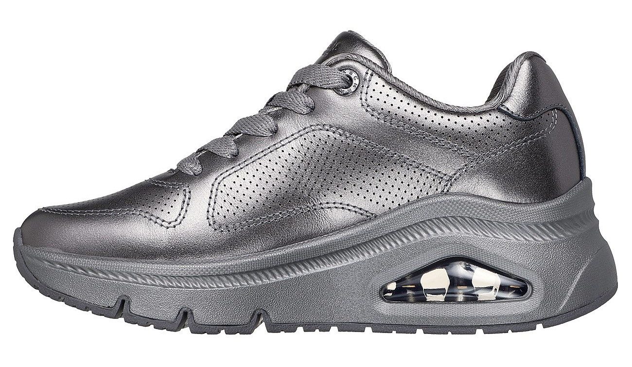 Skechers UNO ICON - LUSTROUS AIR Sneaker Keilsneaker, Plateausneaker, Schnürschuh im Metallic Look – Bild 3 von 4