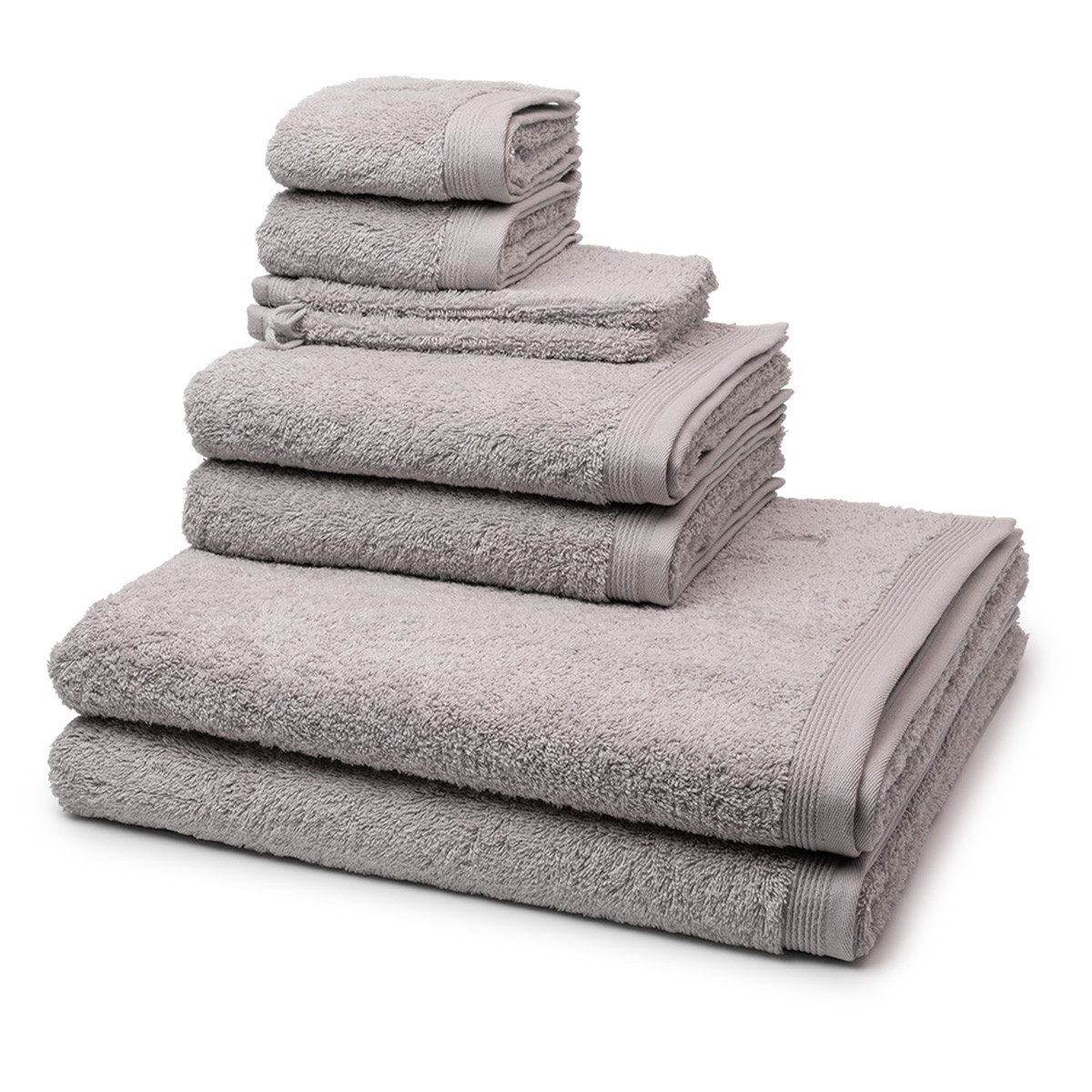 Möve Handtuch Set Superwuschel, Walkfrottee (Spar-Set, 8-St), 2 X Wasch- 2 X Gäste- 2 X Dusch- 2 X Handtuch im Set - Baumwolle