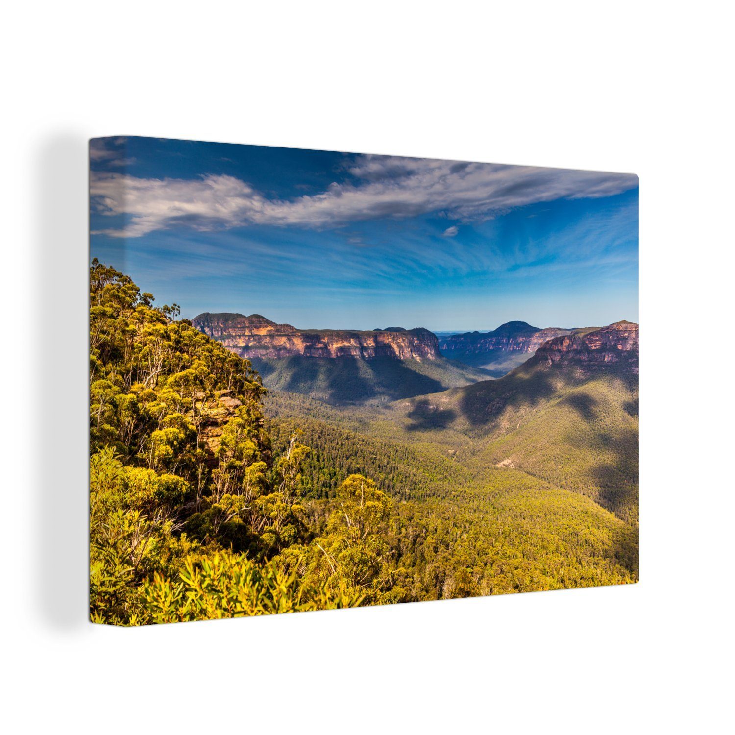 OneMillionCanvasses® Leinwandbild Aussichtspunkt im Blue Mountains National Park in Australien, (1 St), Wandbild Leinwandbilder, Aufhängefertig, Wanddeko, 30x20 cm