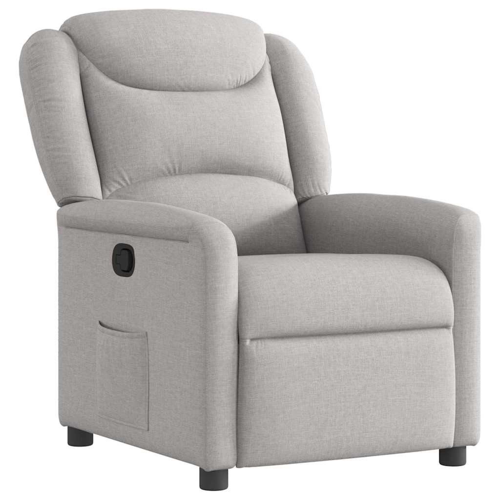 vidaXL Sessel Relaxsessel Wolkengrau Stoff (1-St) günstig online kaufen