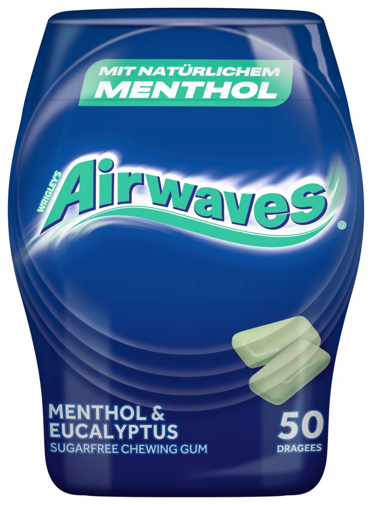 Airwaves Süßigkeit AIRWAVES Dose Menthol & Eucalyptus 2x6x50 Dragees