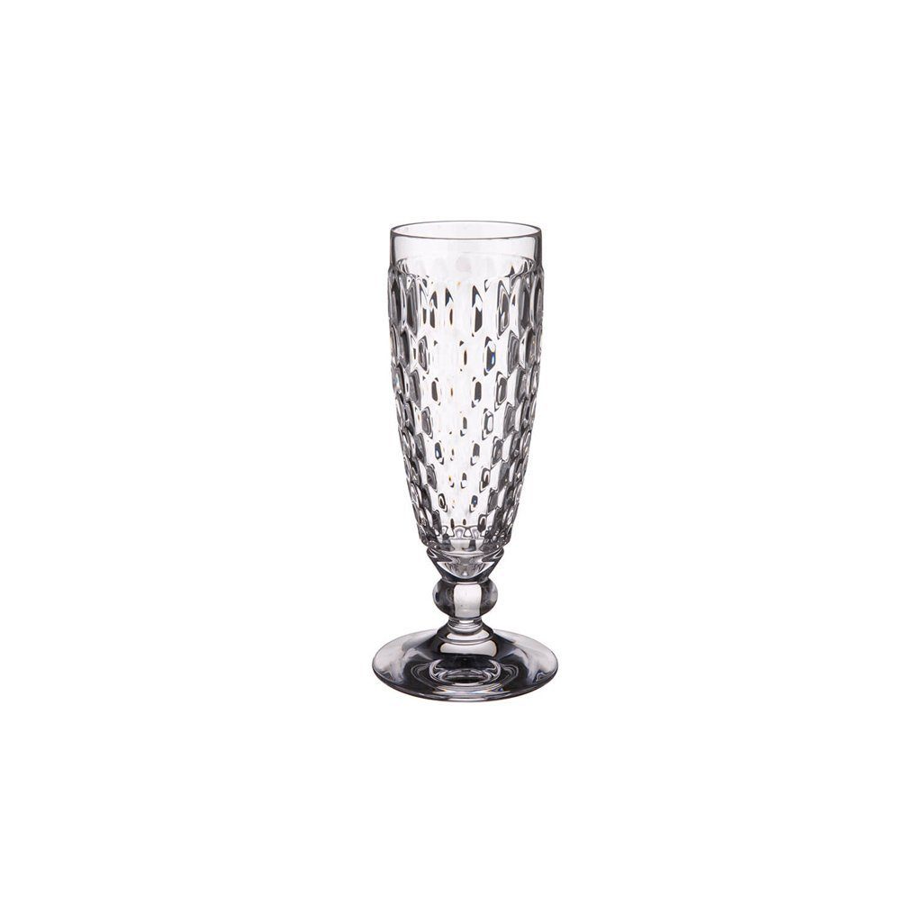 Villeroy & Boch Sektglas Boston Sektglas Klar, 1-tlg., Glas, klar, Kristallglas, 1 Stck, spülmaschinenfest, Made in Germany