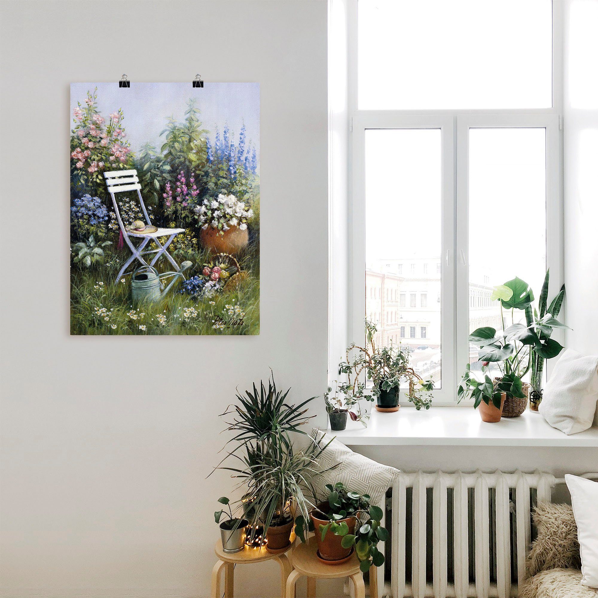 Artland Wandbild Unvergesslich, Garten (1 St), als Leinwandbild, Poster in verschied. Größen