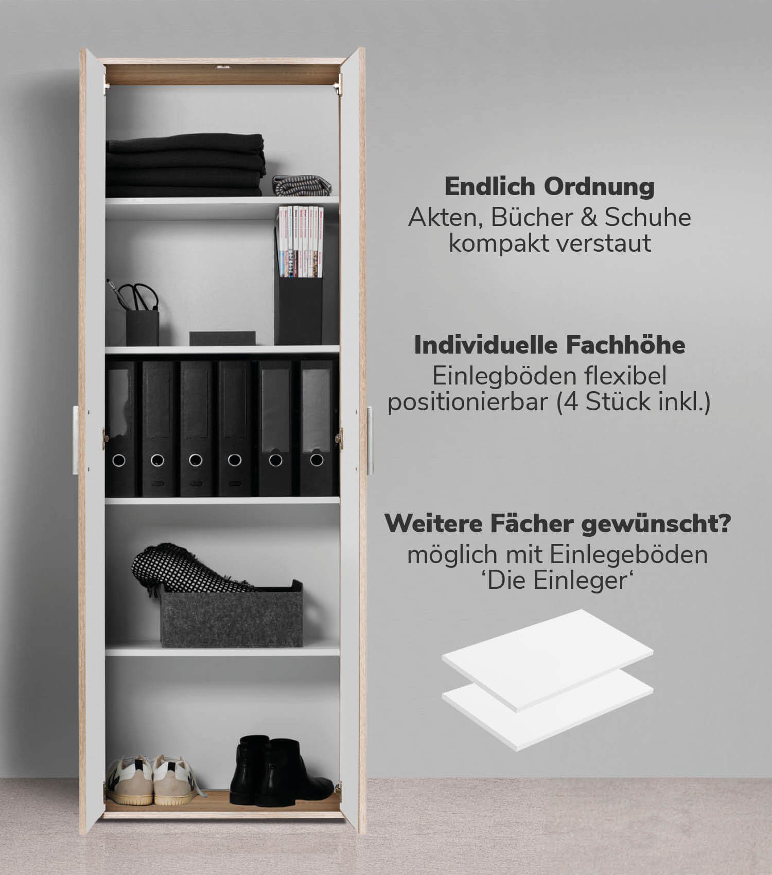 mokebo Schrank in Braun Der Lange Mehrzweckschrank Allzweckschrank oder Auf günstig online kaufen