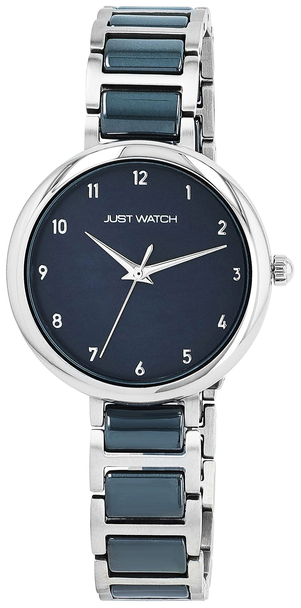 JUST WATCH Quarzuhr JW10252 Mit Edelstahl-Keramikband, D 33 mm, 5 ATM, versch. Farben