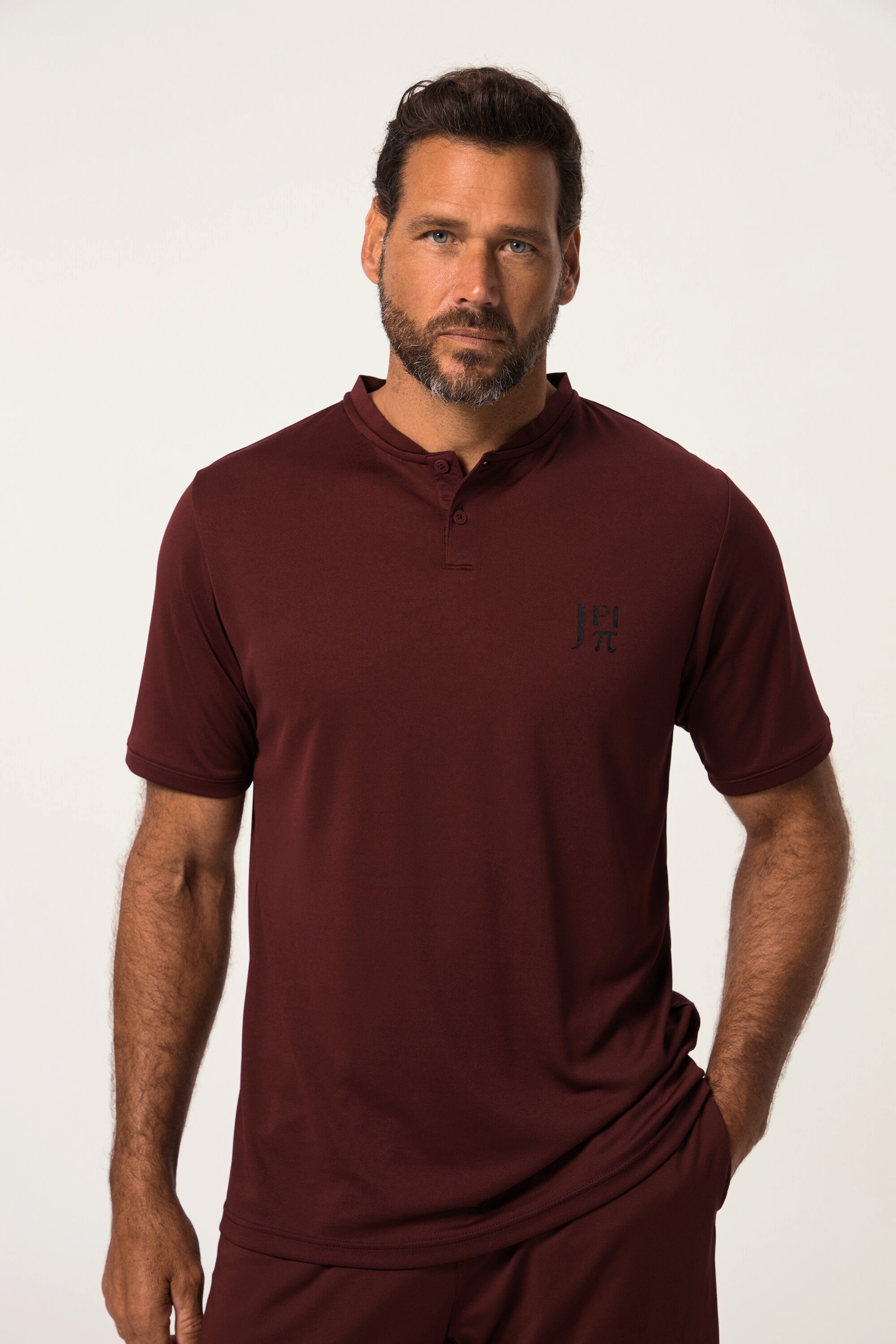 JP1880 T-Shirt Funktions-Henley Halbarm QuickDry rost