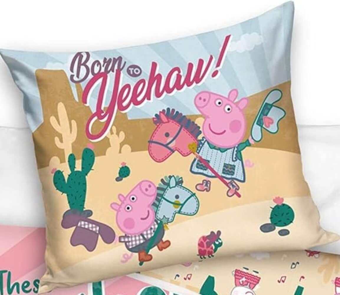 Carbotex Bettwäsche Peppa Pig - Peppa Wutz - Wende-Bettwäsche-Set, 135x200 günstig online kaufen