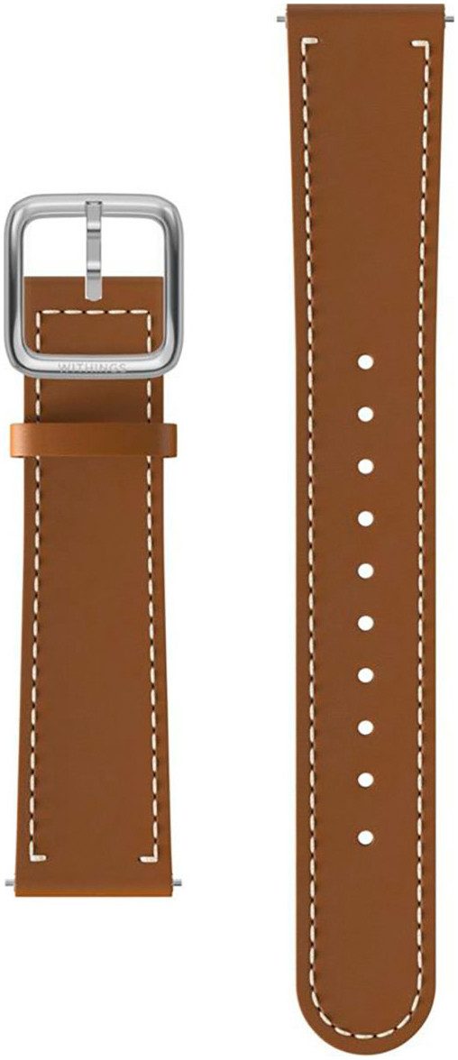 Withings Smartwatch-Armband Leather Wristband 18mm für ScanWatch Light, Sca günstig online kaufen