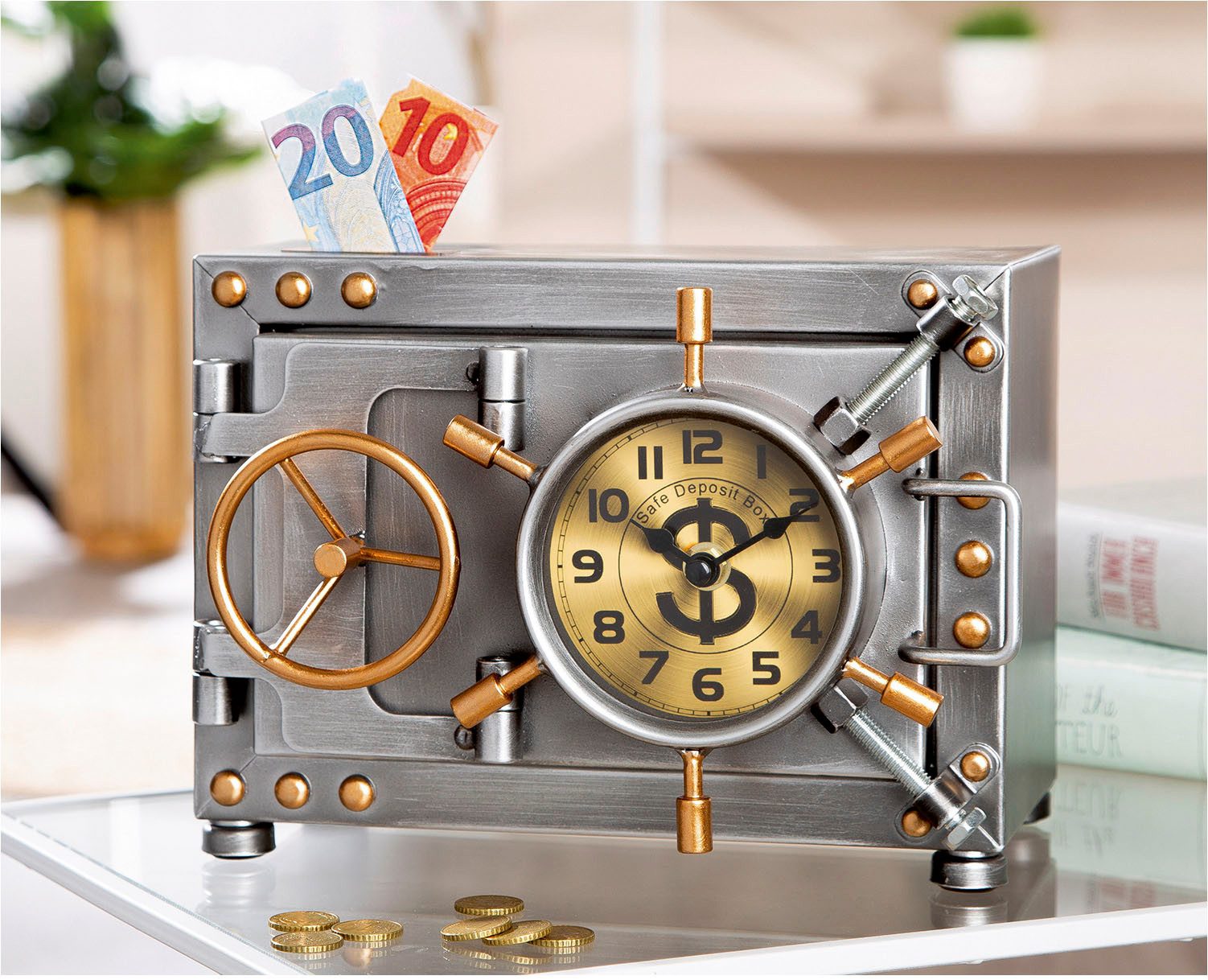 Casablanca by Gilde Tischuhr Tischuhr/Spardose Tresor günstig online kaufen