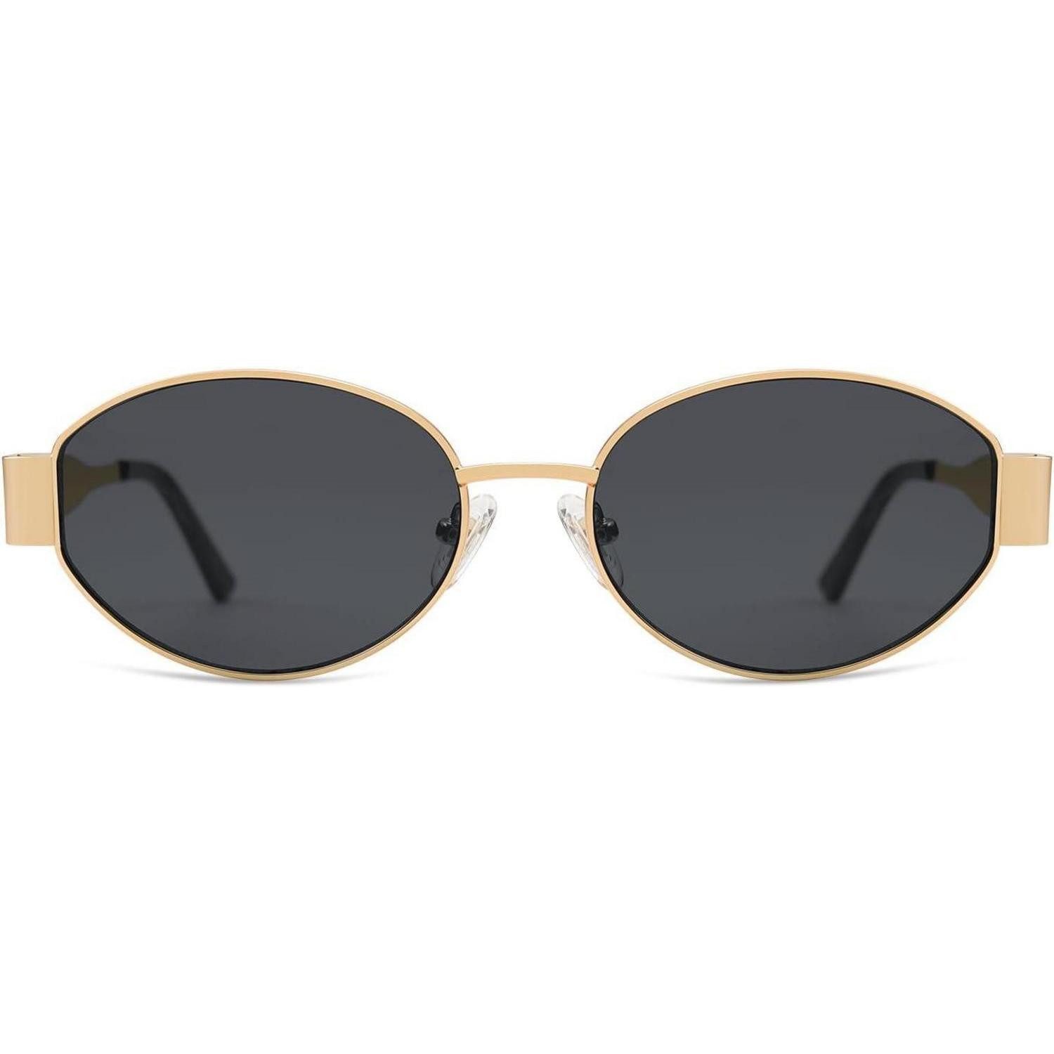 LuxusKollektion Retrosonnenbrille Sonnenbrille Herren Damen Retro Oval UV400 SJ1217 Grau