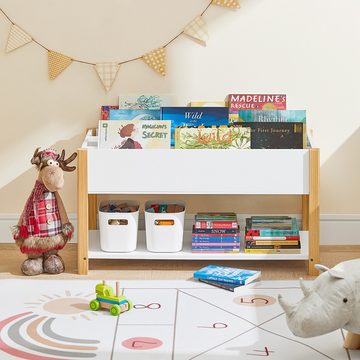 SoBuy Bücherregal KMB35, Kinderregal mit Ablagefächern Aufbewahrungsregal für Kinder