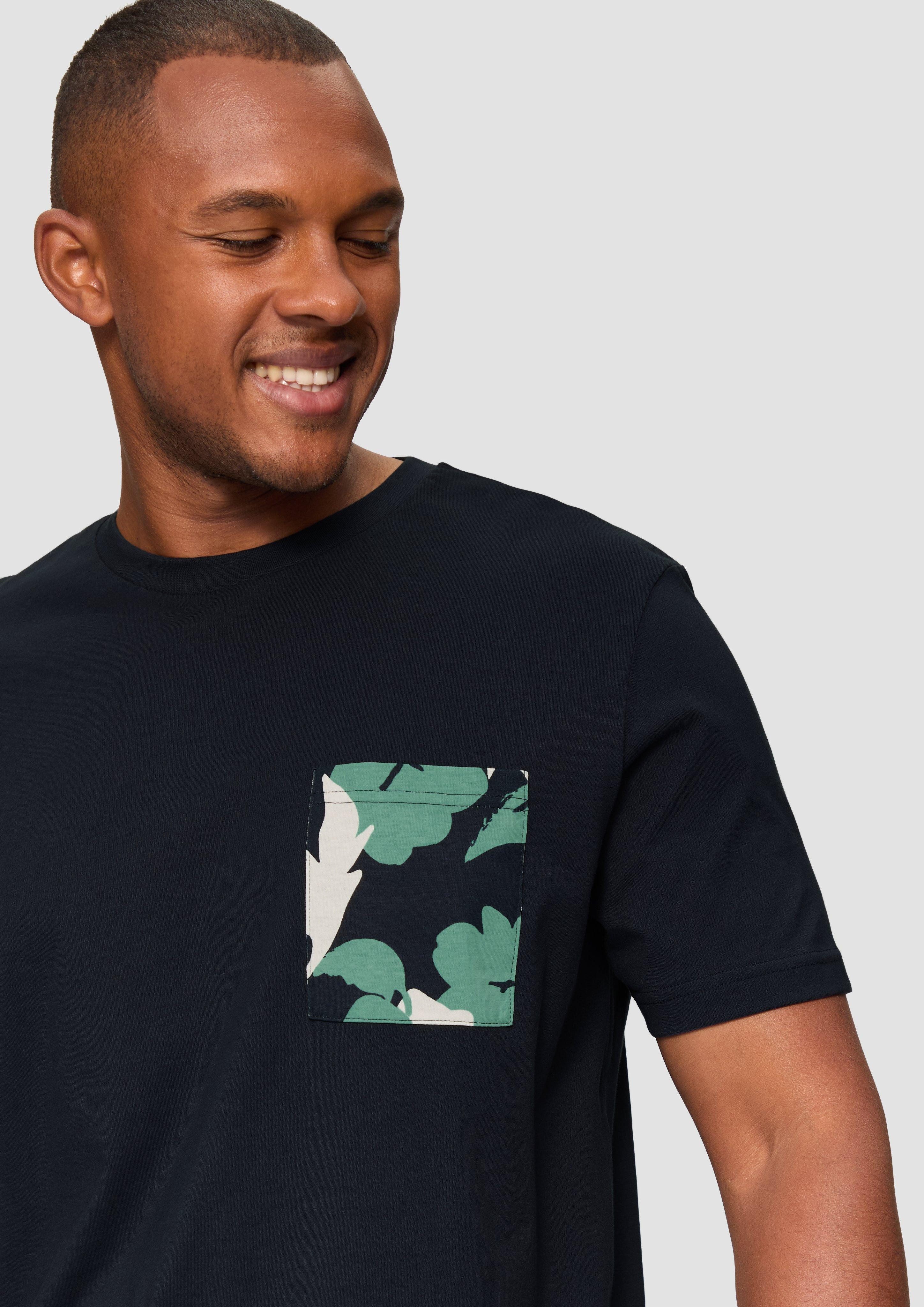QS Kurzarmshirt T-Shirt aus Jersey mit günstig online kaufen