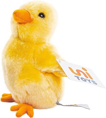 Uni-Toys Kuscheltier Küken gelb - 13 cm (Höhe) - Plüsch-Huhn, Henne, Vogel - Plüschtier, zu 100 % recyceltes Füllmaterial