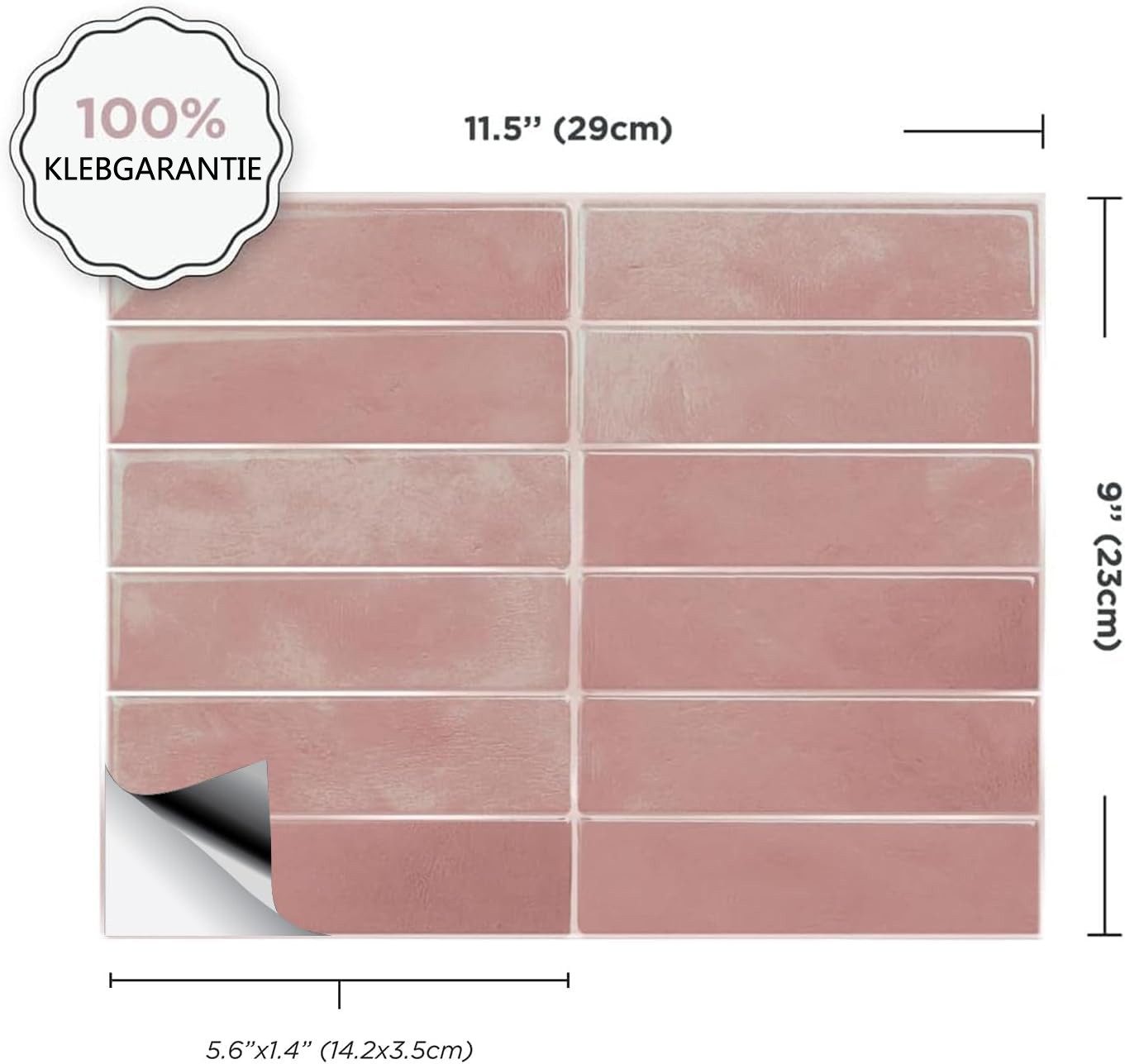 Minicloss Küchenrückwand Fliesenaufkleber Klebefliesen Wandfliesen Metro Fl günstig online kaufen