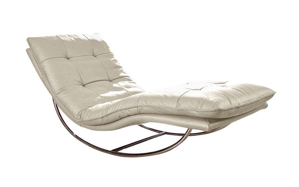 W.SCHILLIG Relaxliege daily dreams, in Waffelkissen-Optik, Schaukelgestell Chrom glänzend, in 2 Breiten