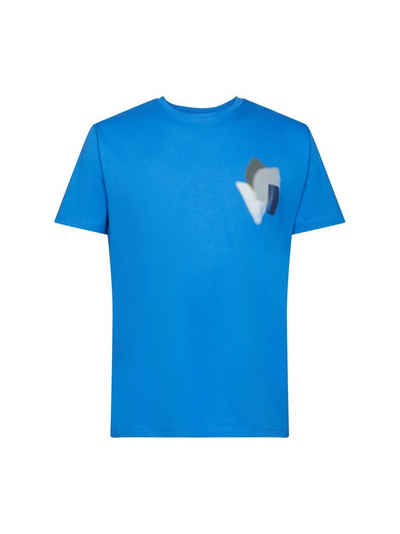 edc by Esprit T-Shirt T-Shirt mit Print auf Brusthöhe (1-tlg)