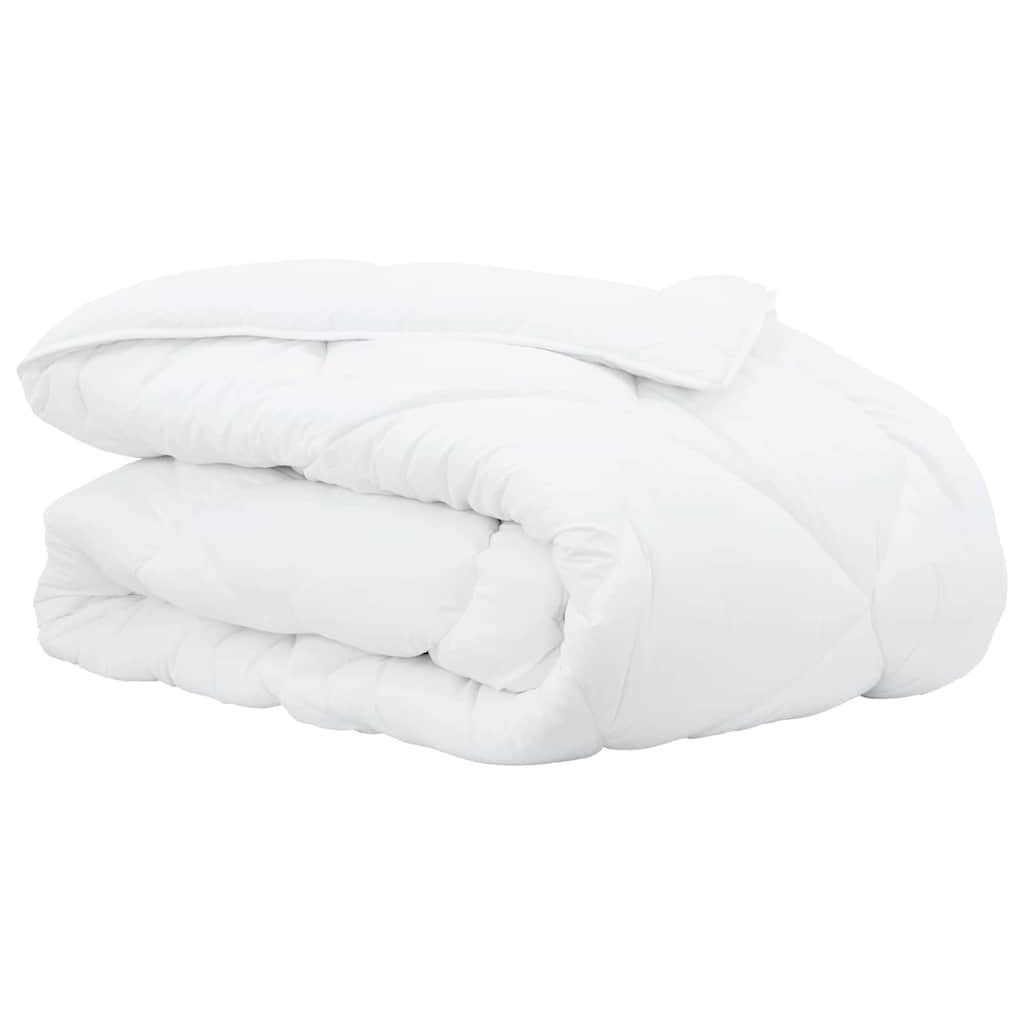 vidaXL Baumwollbettdecke Decken & Пуховые Weiß 240 x 220 cm Mikrofaser, Bezug: Baumwolle
