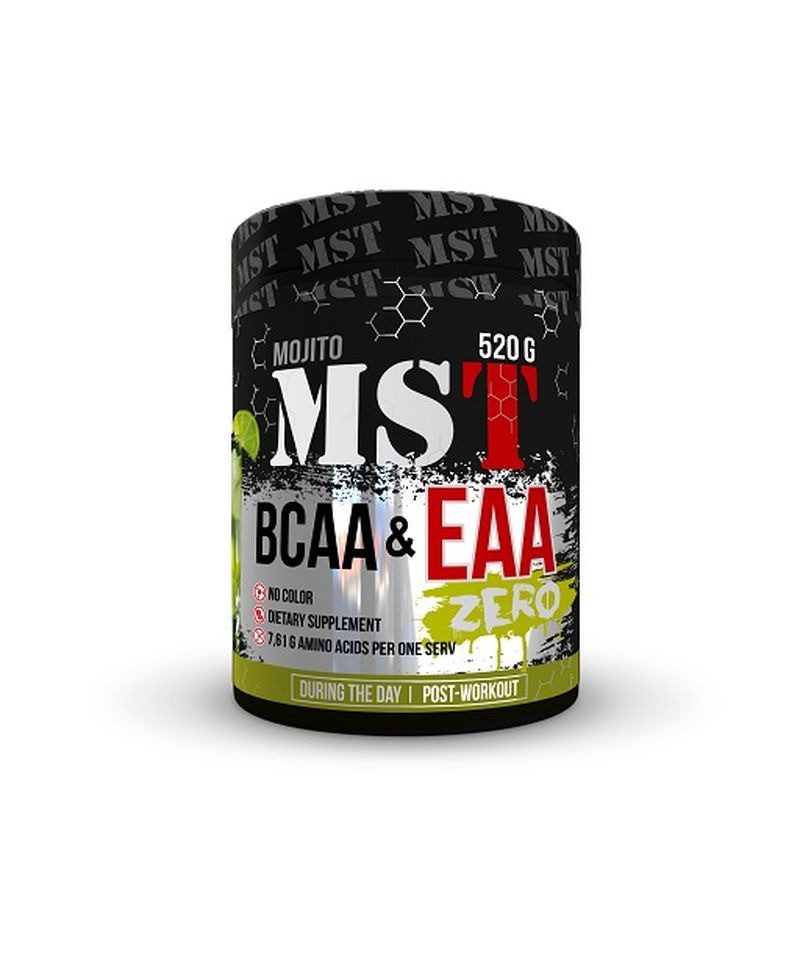 MST Nutrition BCAA EAA 520g Zero - Cola-Lime Pulver, 520 g, Pulver