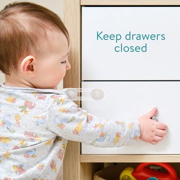 Navaris Kindersicherung Schranksicherung 10x Baby Sicherung - Kindersicherung Tür Schrank