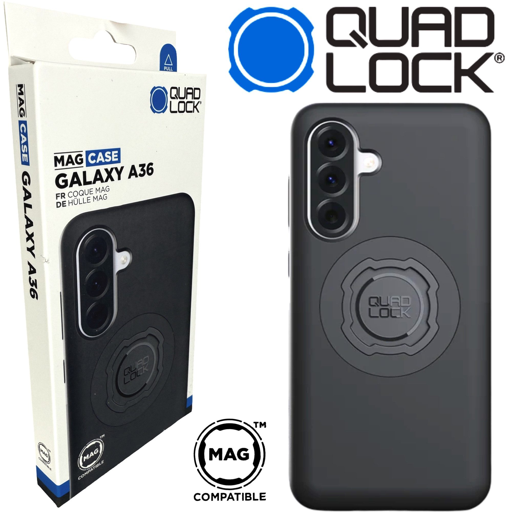 Quad Lock Handy-Halterung QUAD LOCK MAG Case Handy Schutz Hülle Halter passend für Galaxy A36