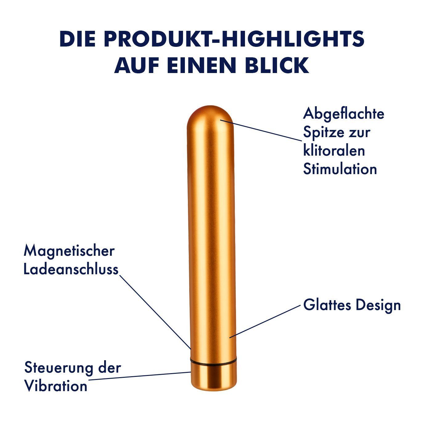 Bullet EIS EIS Luxus Vibrator, 11,5cm, Metalloptik, wasserdicht in Klitoris-Stimulator