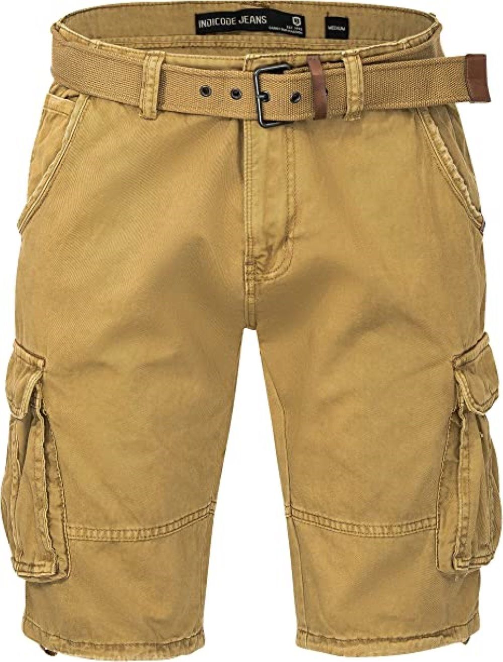 Indicode Cargoshorts Kjeld Herrencargoshorts mit 6 Taschen
