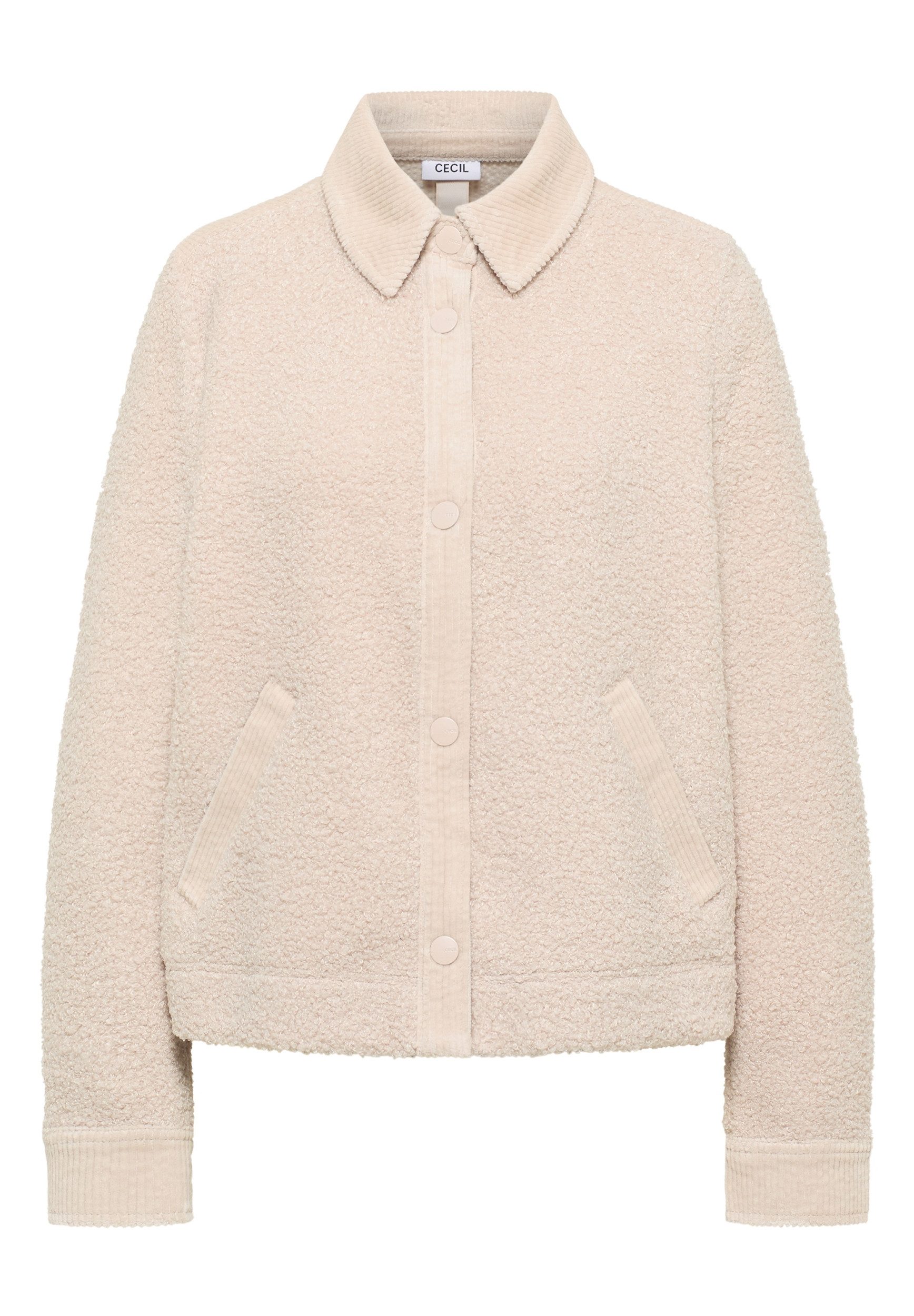 CECIL Longblazer Teddy-Cord mix Jacket