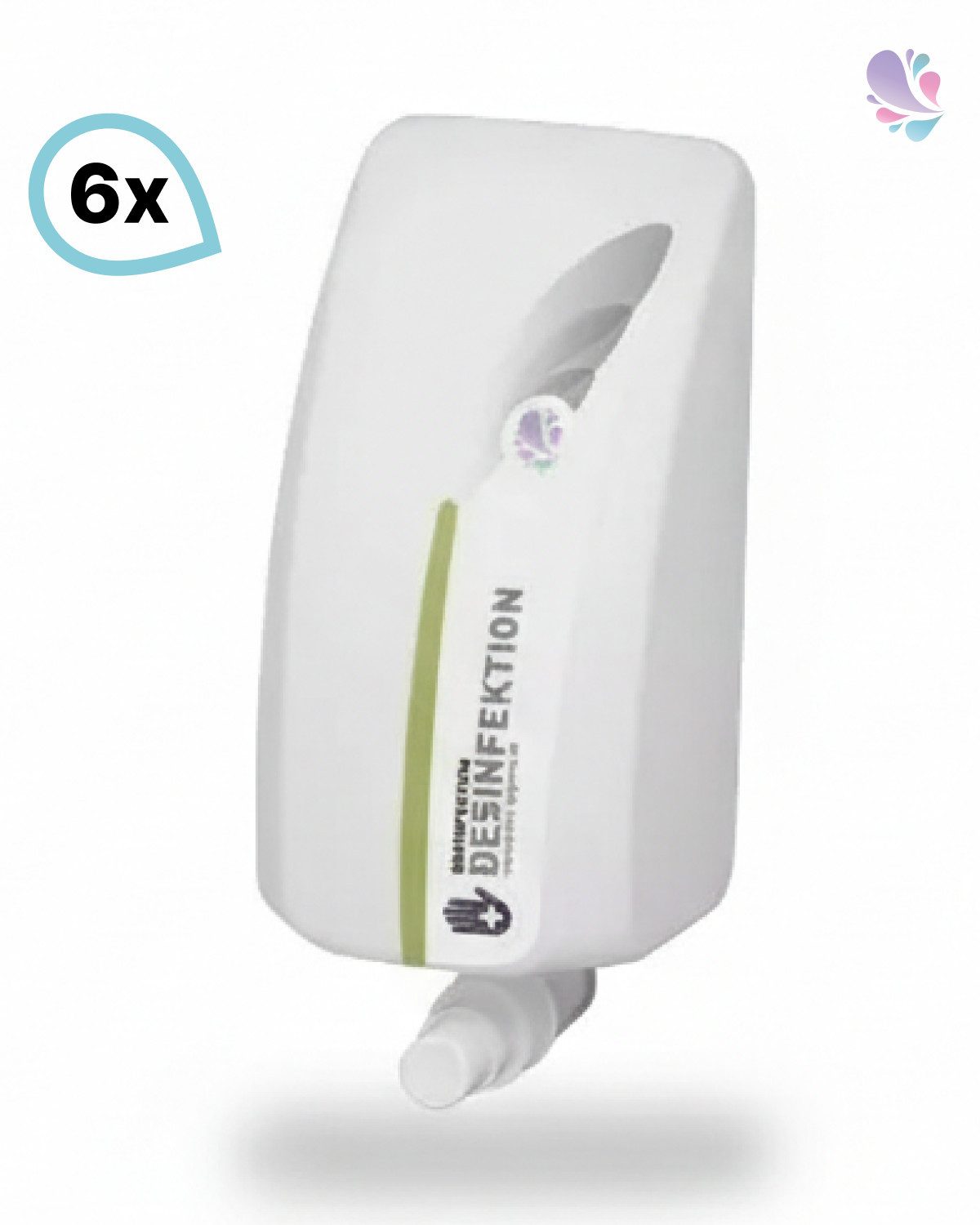 Blanc Hygienic Desinfektionsmittelspender Lavela Hautdesinfektion 6 x 1 Liter, (Set, 6 Kartuschen à 1 Liter)
