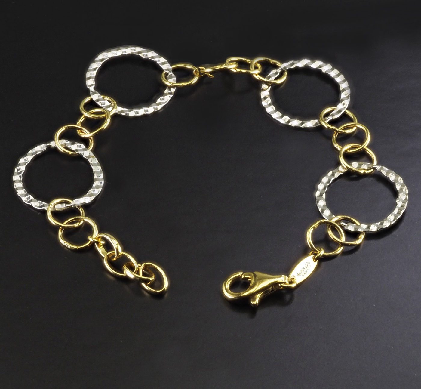 Der Kettenmacher Silberarmband Fantasie MART-19BCG, diamantiert