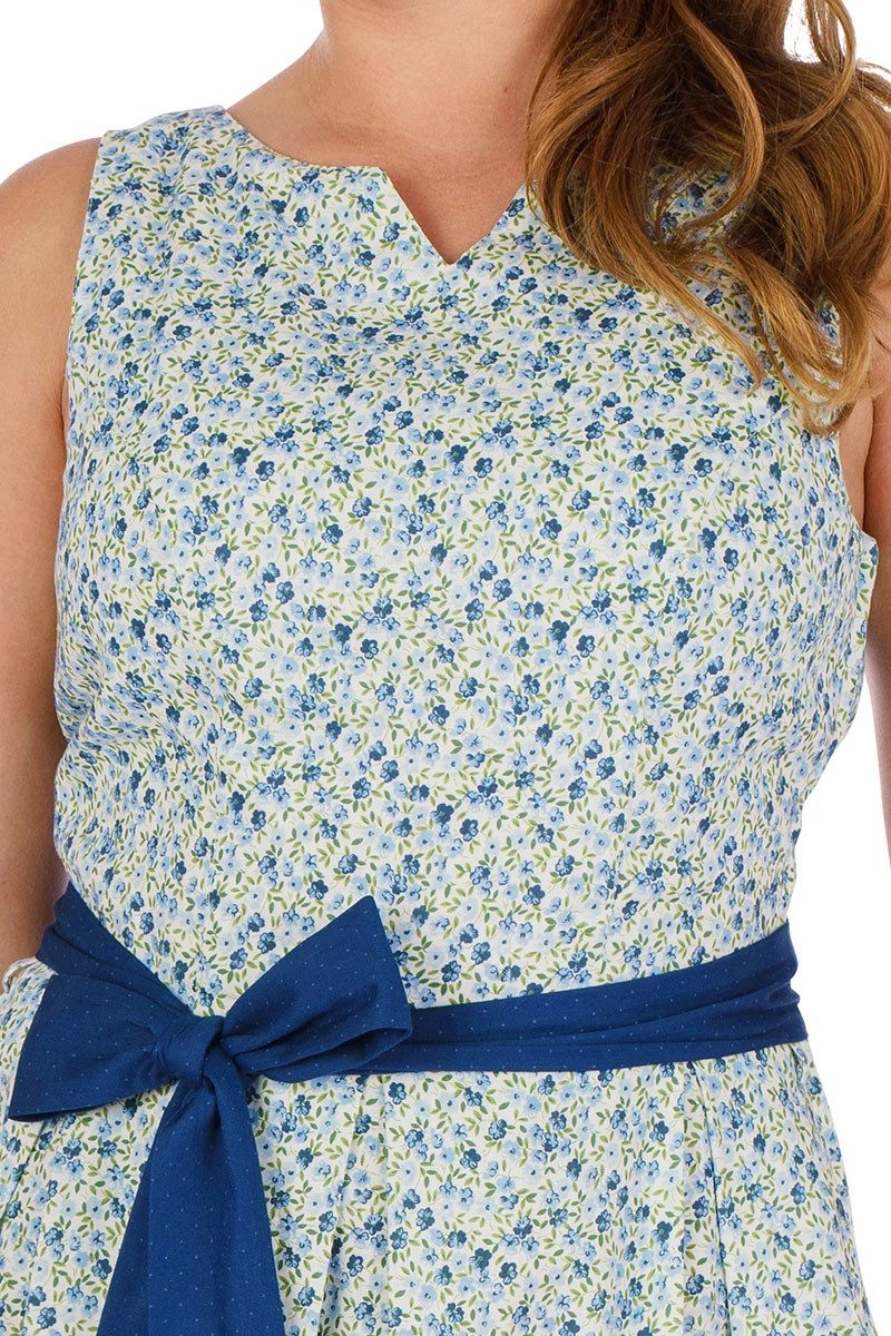 Hammerschmid Trachtenkleid Trachtenkleid - RINSEE - creme/blau geblümt günstig online kaufen