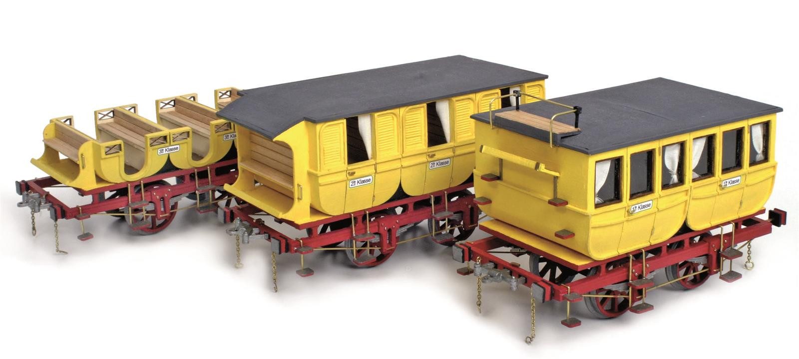 OcCre Modellbausatz Adler Wagons (3 Modelle), (Zusatzartikel, 1-tlg., Eisenbahnbausatz), Made in Europe