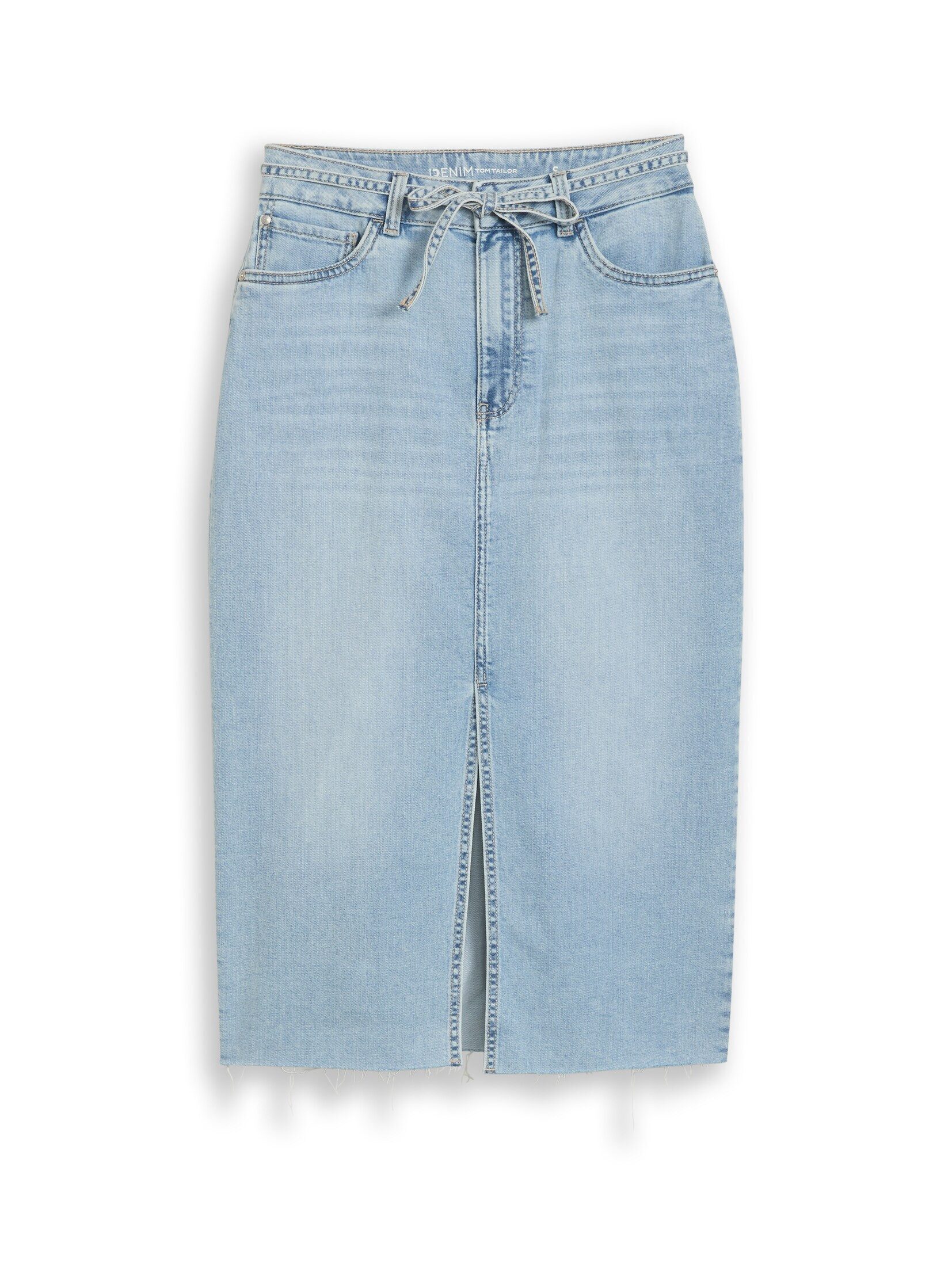 TOM TAILOR Denim Sommerrock Röcke Midi-Jeansrock mit Schlitz