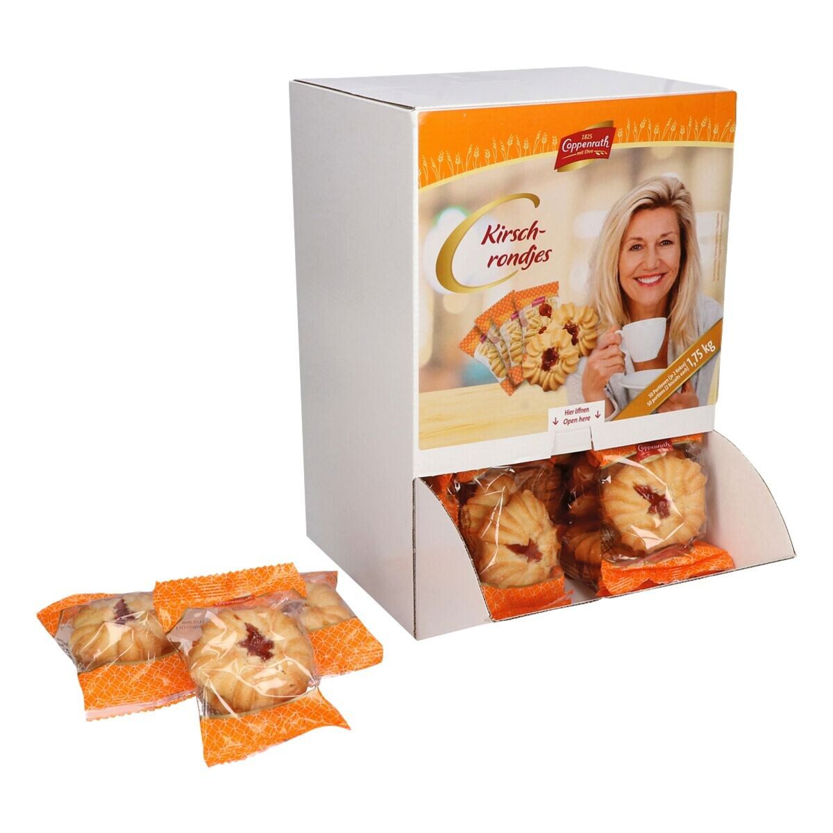 Coppenrath Kekse Kirsch-Rondjes, Spritzgebäck 50er Pack