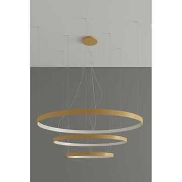 etc-shop LED Pendelleuchte, Pendelleuchte Esszimmerlampe Hängelampe Deckenleuchte Gold 150W