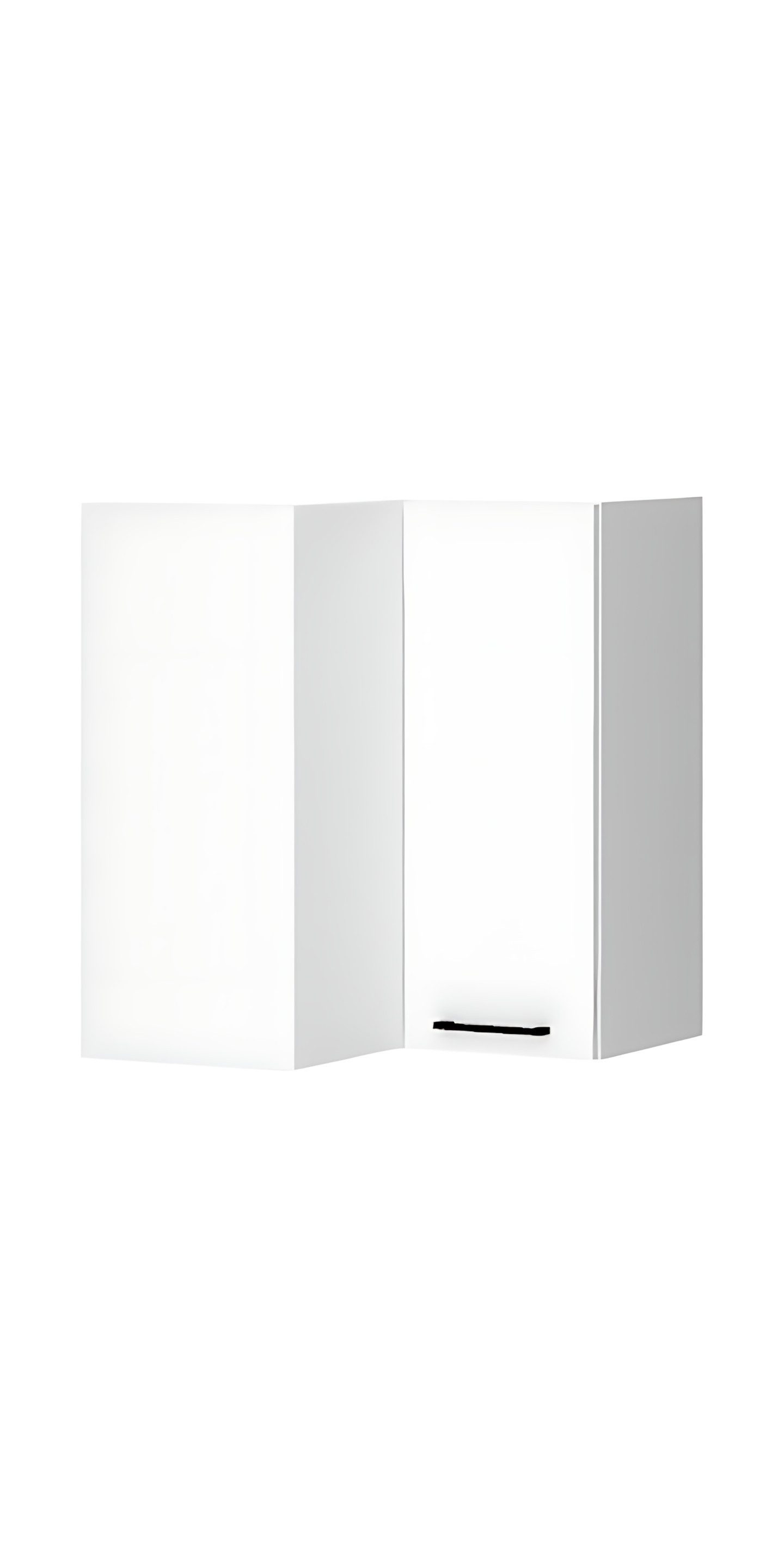 ROYAL24_MARKT Eckhängeschrank WRN P/L - Dnoria - Platzsparende Lösung mit Stil (Küchen Eckhängeschrank, 1-St., Premium - Dnoria) Edles Material - Zeitlos - Elegant