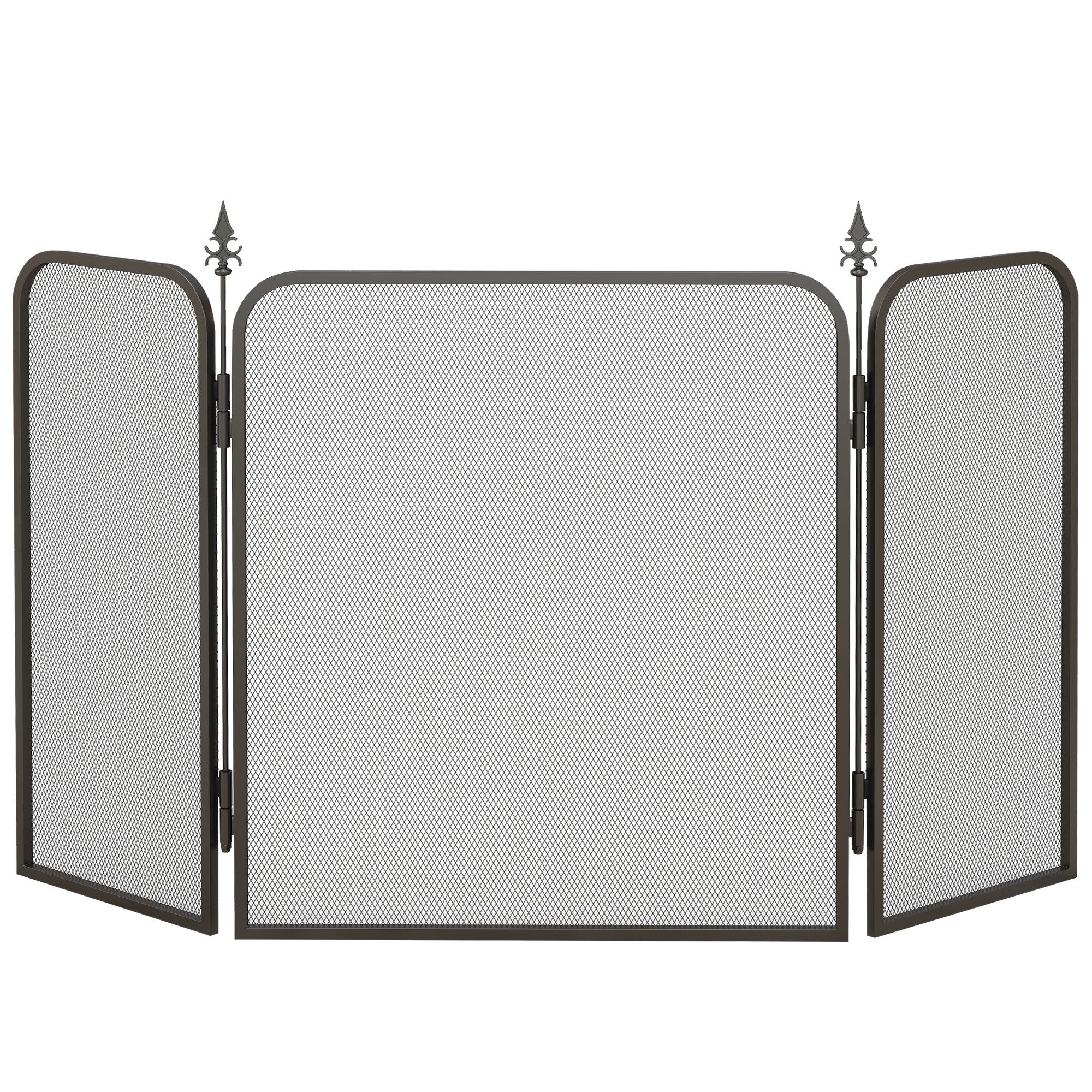 HOMCOM Kamingitter mit 3 Paneelen (Kaminschutzgitter, günstig online kaufen