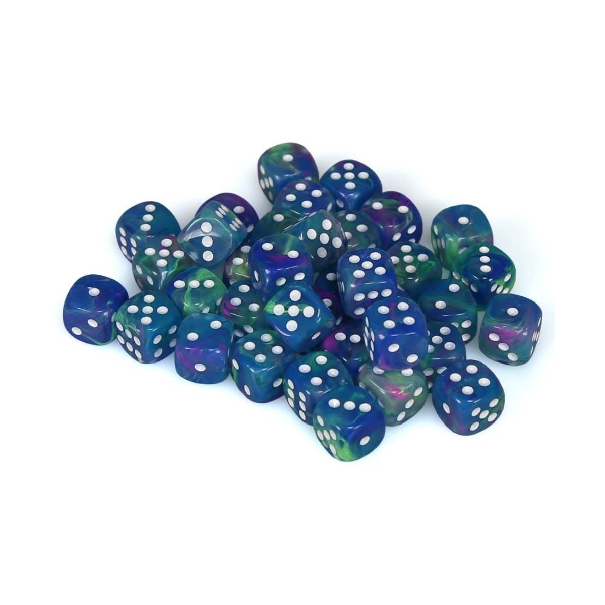 Spiel Chessex W6x36 Würfelset Festive Wasserlilie/Weiß