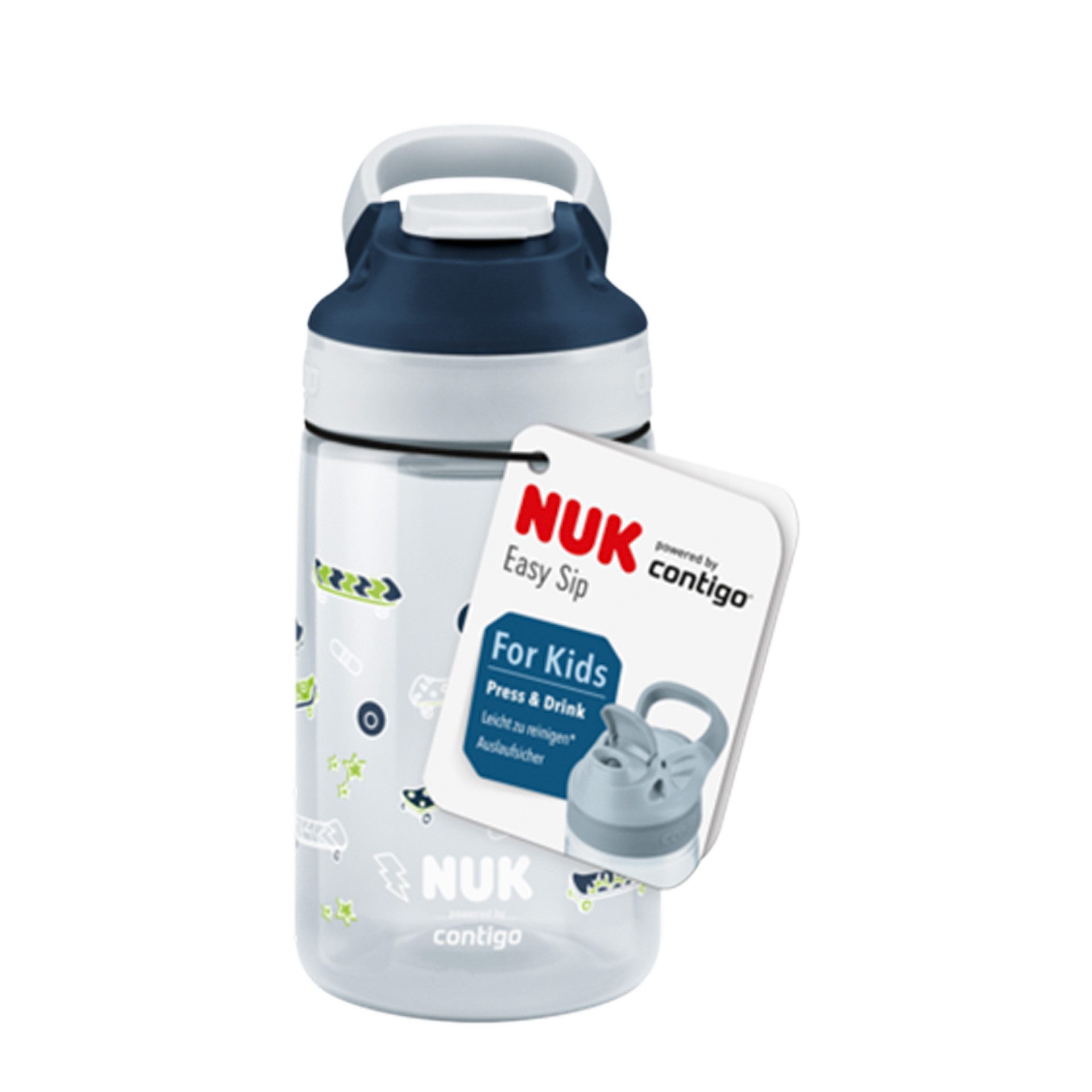 NUK Trinklernbecher NUK powered by Contigo Easy Sip Cup 420ml ab 4J – Bild 2 von 3