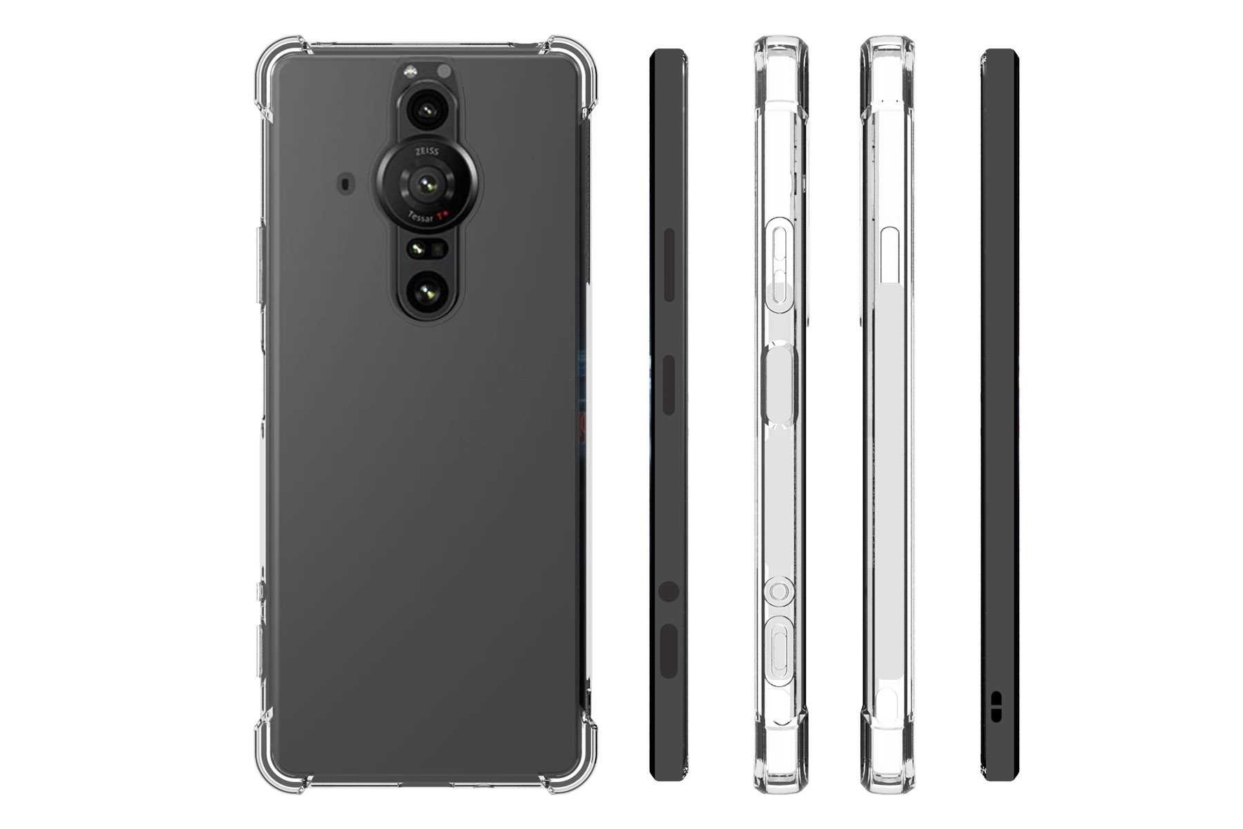 mtb more energy Smartphone-Hülle Clear Armor Case für Sony Xperia PRO-I, Transparente TPU Schutzhülle Case Backcover mit Anti-Shock Verstärkung – Bild 5 von 5