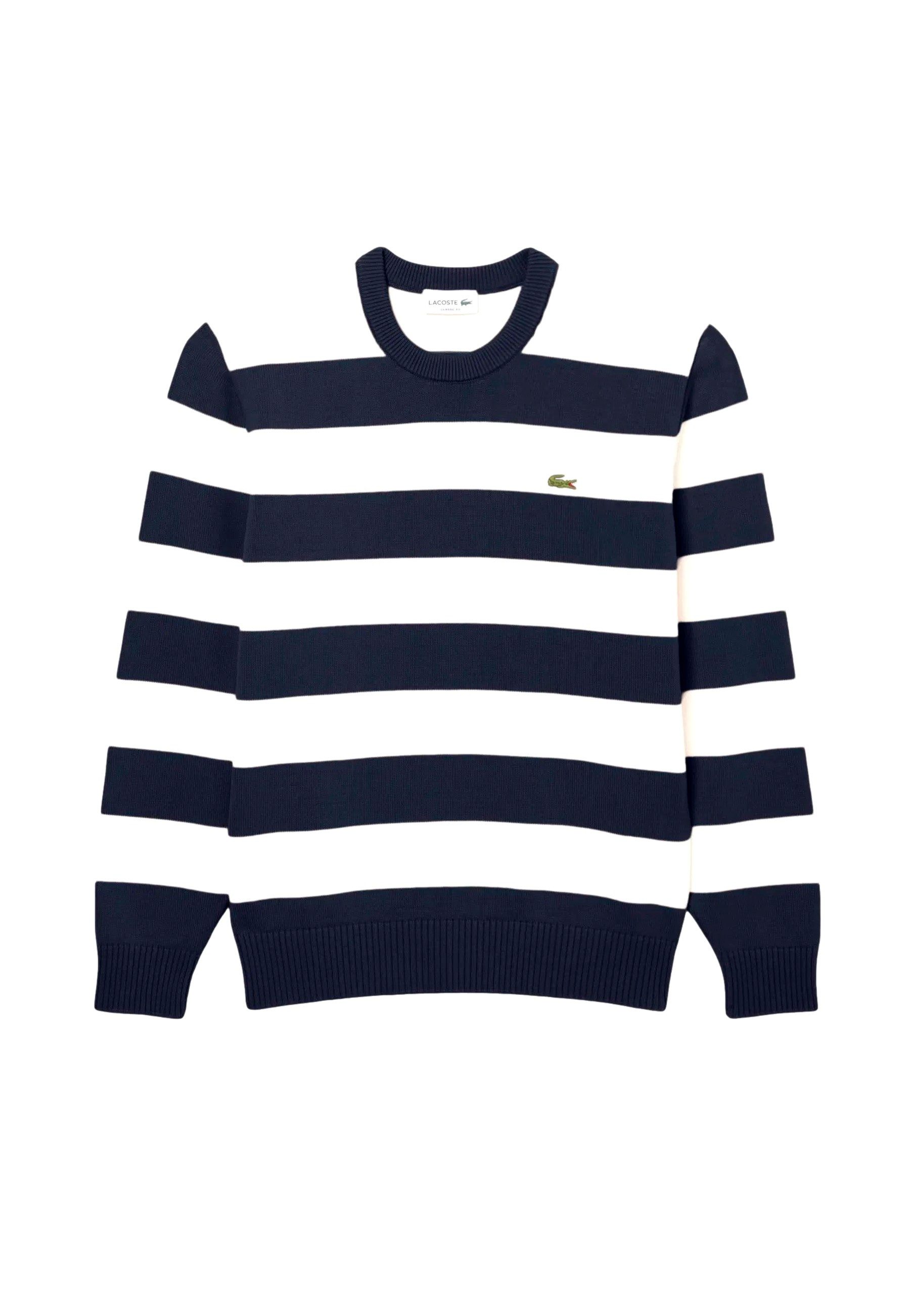 Lacoste Strickpullover Pullover Strickpullover Rundhalsausschnitt (1-tlg)