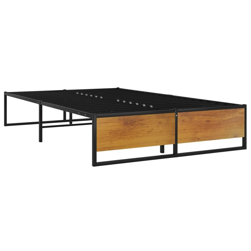 vidaXL Bett Bettgestell Schwarz Metall 120x200 günstig online kaufen