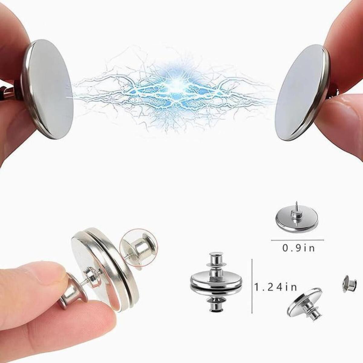 FELIXLEO Raffhalter Set Magnetische Gardinenschnallen für Zuhause, Schlafzimmer, (10-tlg)