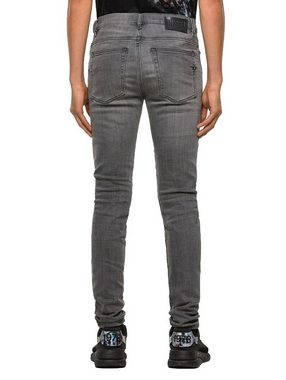 Diesel Skinny-fit-Jeans High Waist Stretch Hose Grau - D-Amny 009NZ