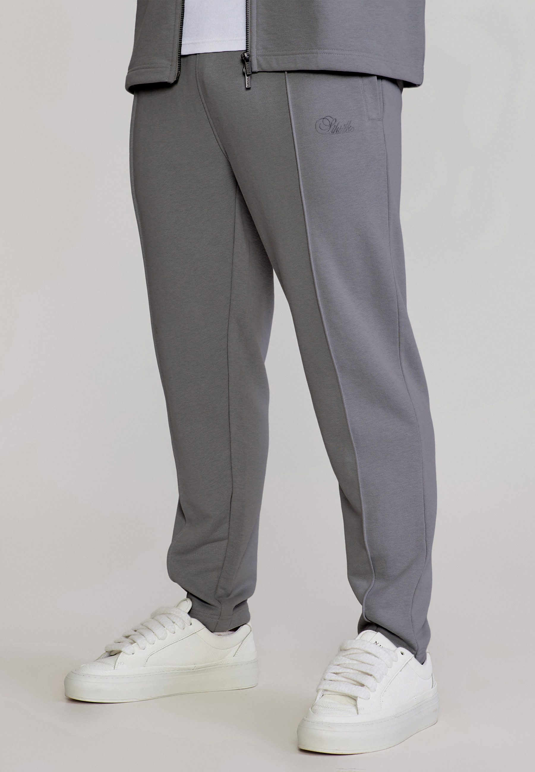Jogger Pants SikSilk Herren Dunkelgraue Smart Jogginghose
