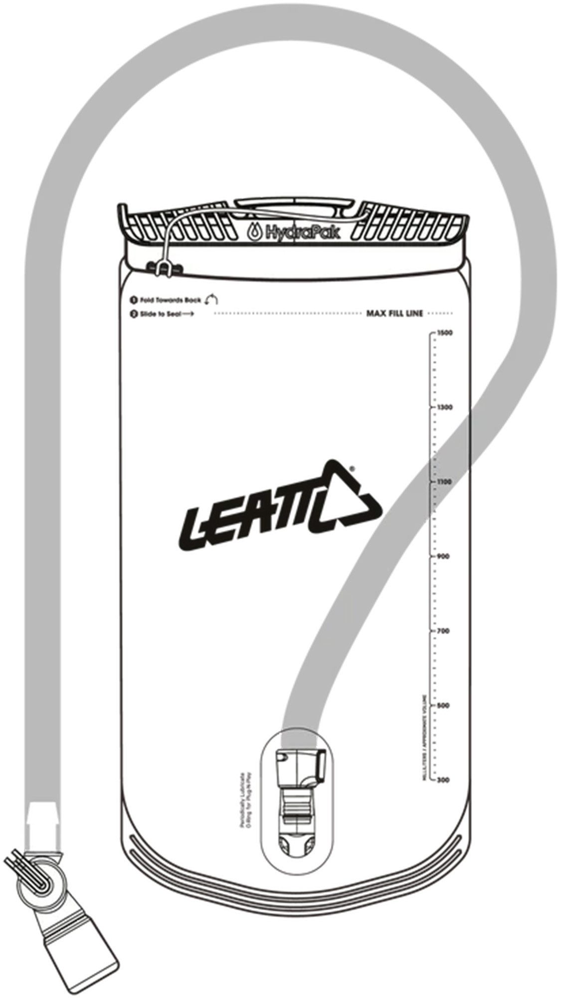 Leatt Gepäckträgertasche HydraPak 1.5L Vertical Trinkblase