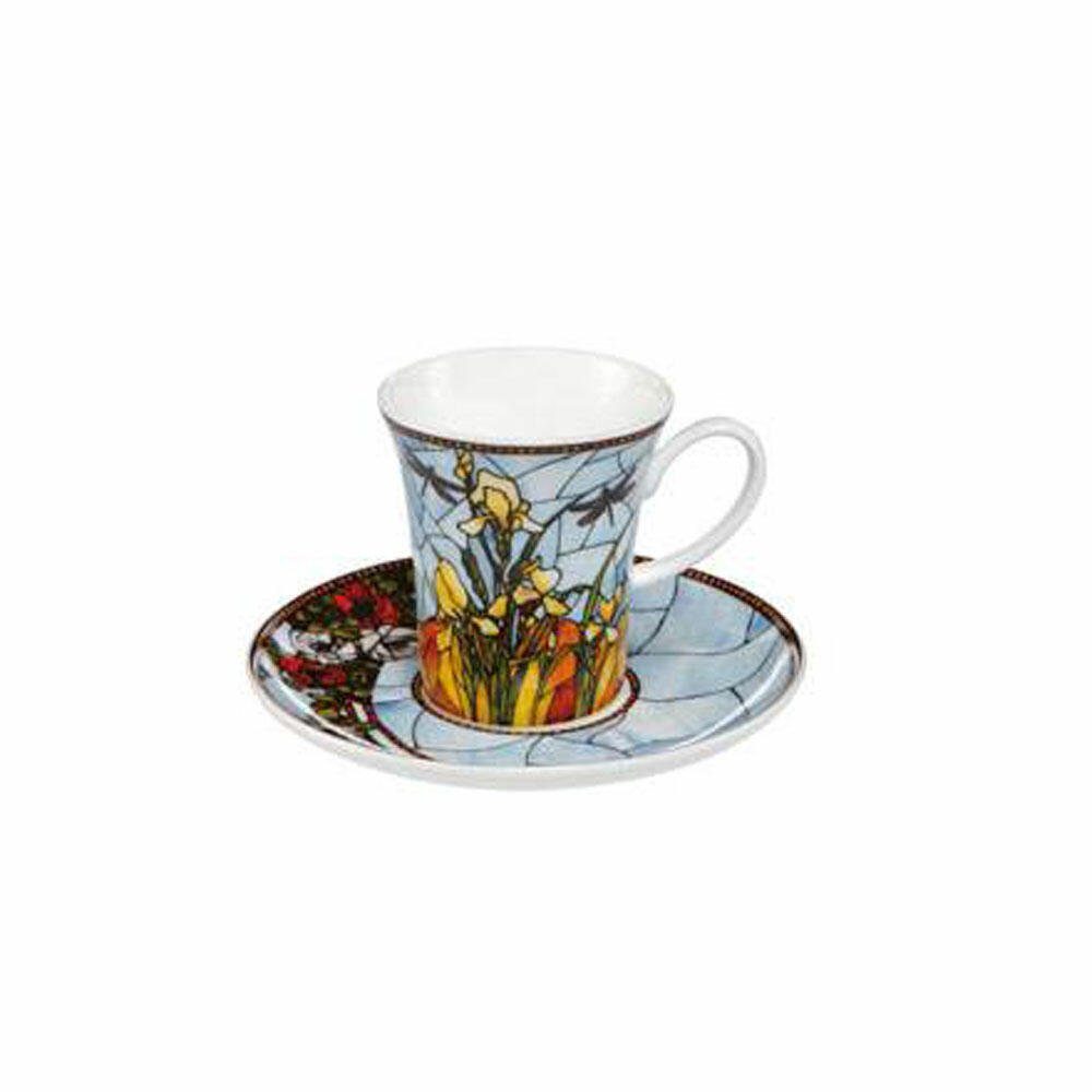 Goebel Espressotasse Iris Artis Orbis Louis Comfort Tiffany, Fine China-Porzellan