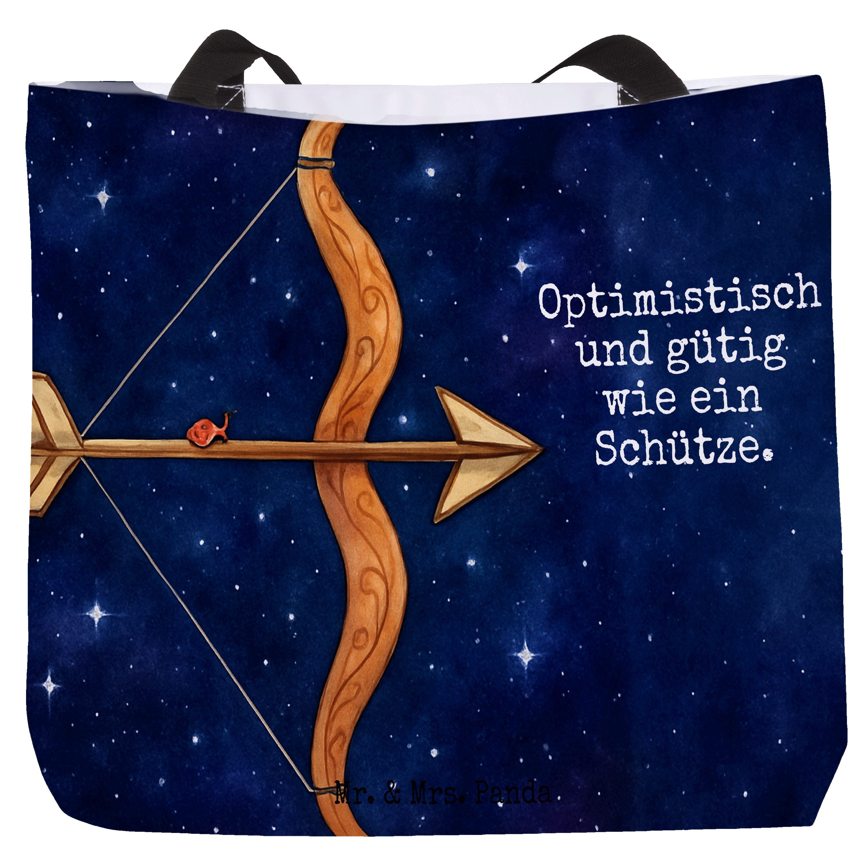 Shopper Sternzeichen Schütze Design, Reisetasche, Weiß, Geschenk, Schultasche