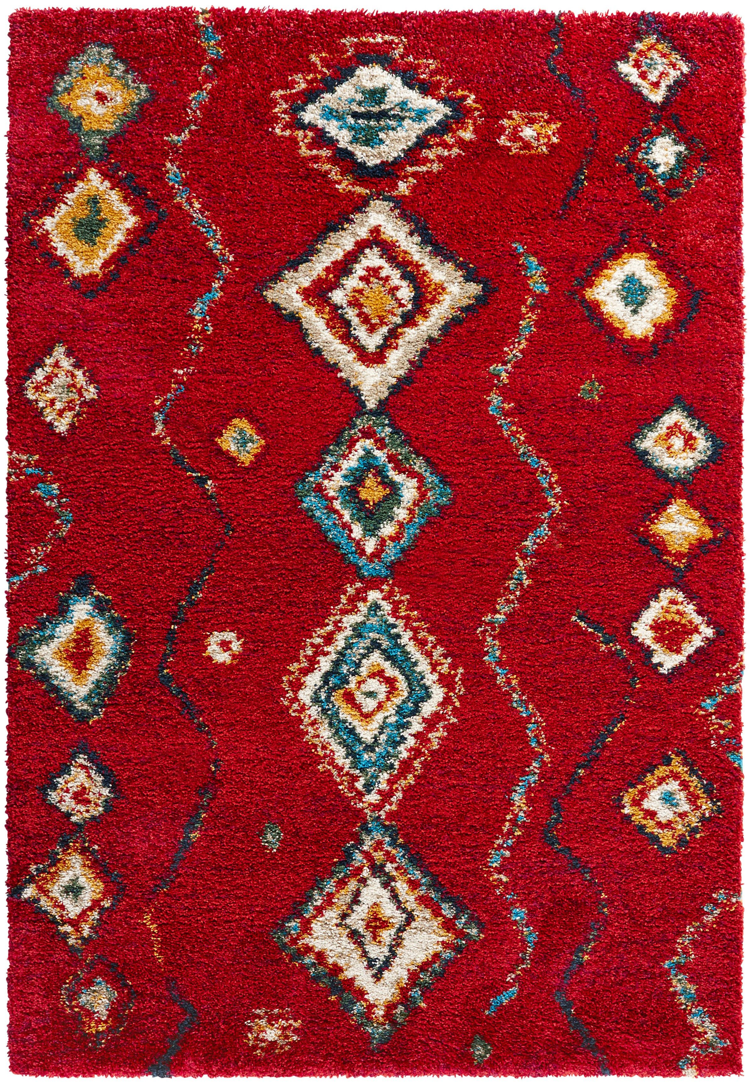 HANSE Home Hochflor-Teppich »Geometric«, rechteckig, 30 mm Höhe, Shaggy, Fl günstig online kaufen