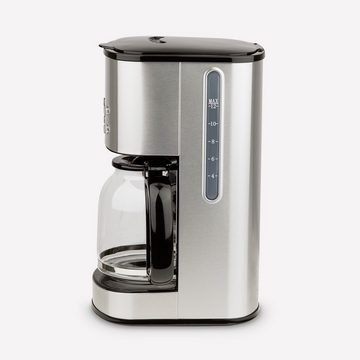 H.Koenig Filterkaffeemaschine Kaffeeautomat mit Uhr und Timer MG30, Permanentfilter, Programmierbar, LCD Display, Tropfstopp Funktion