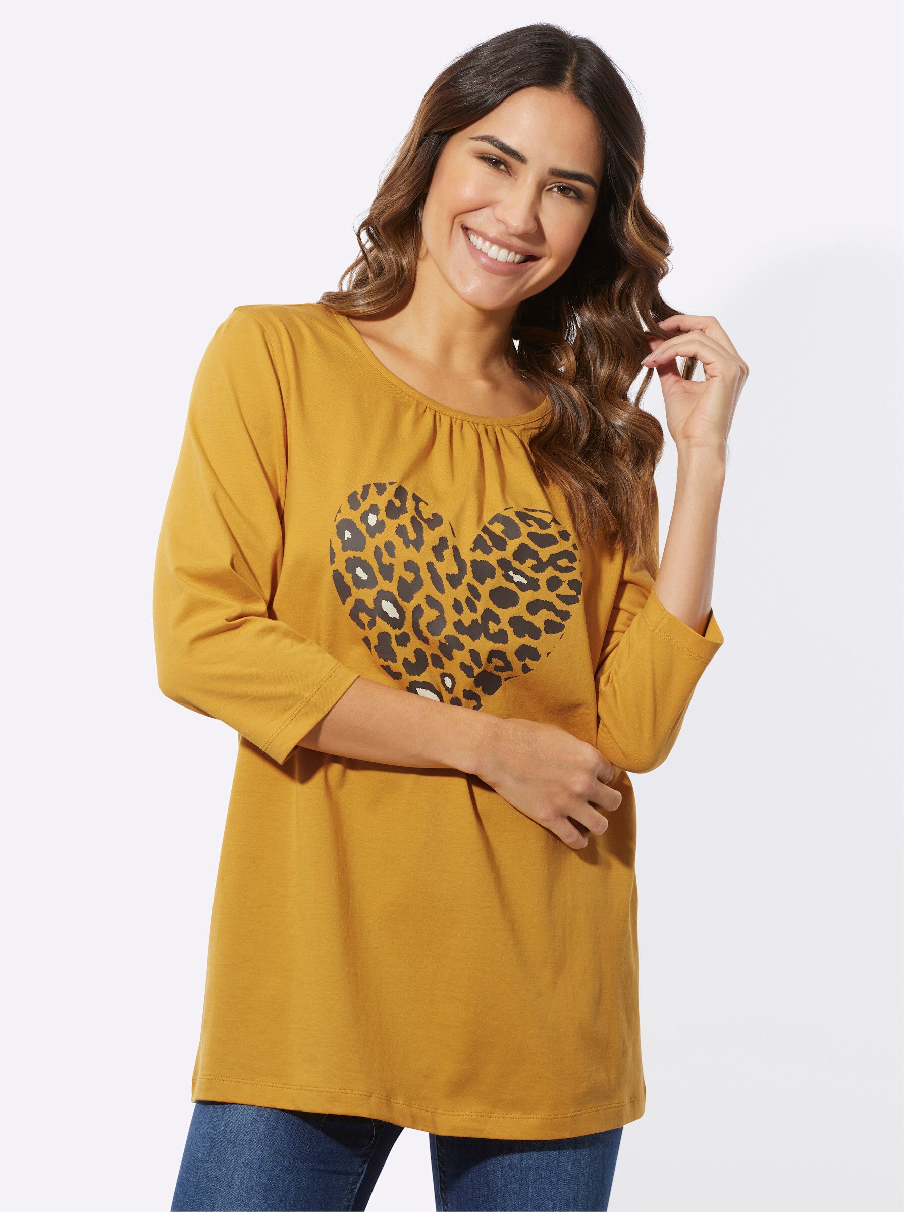 Sieh an! T-Shirt Longshirt . günstig online kaufen